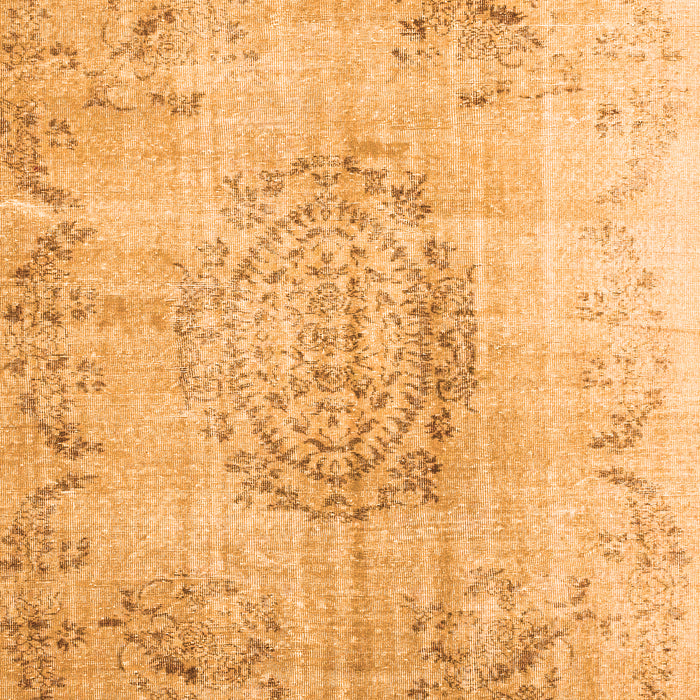 Abstract Orange Contemporary Rug, con1329org