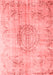 Abstract Red Contemporary Area Rugs