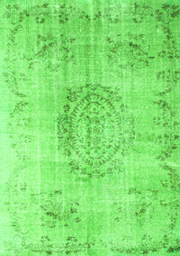 Abstract Green Contemporary Rug, con1329grn