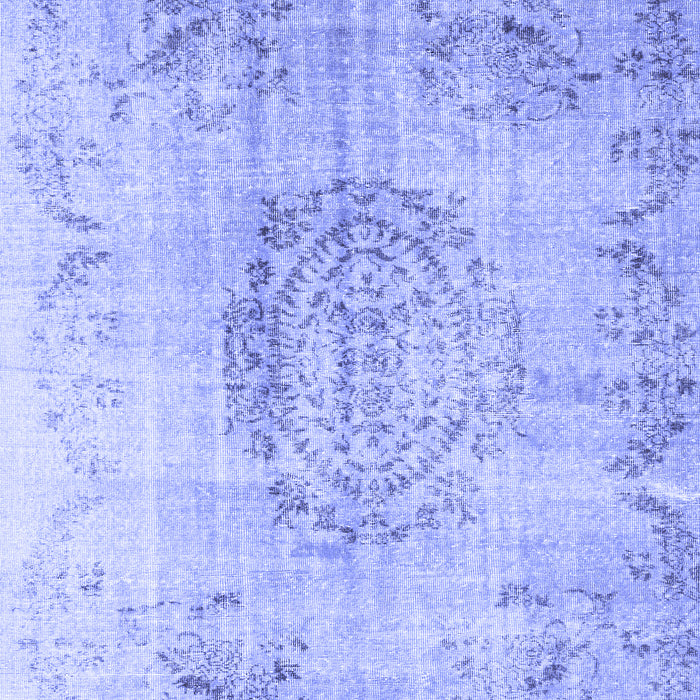 Abstract Blue Contemporary Rug, con1329blu