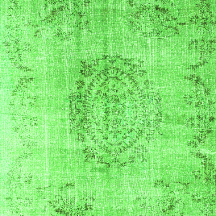 Serging Thickness of Machine Washable Abstract Green Contemporary Area Rugs, wshcon1329grn
