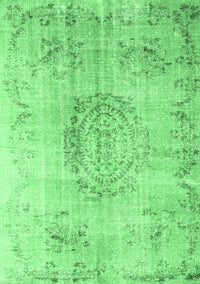 Abstract Emerald Green Contemporary Rug, con1329emgrn