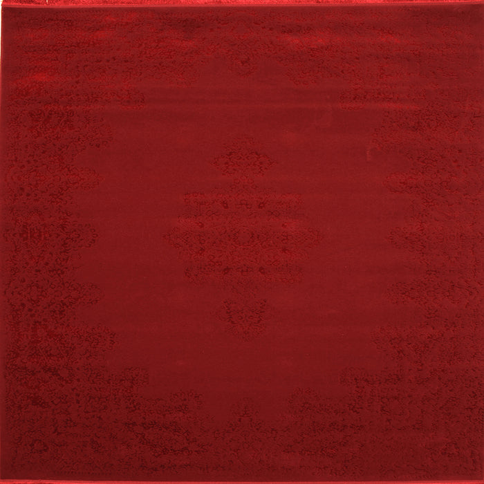 Serging Thickness of Abstract Orange Contemporary Rug, con132org