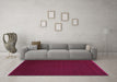 Machine Washable Abstract Purple Contemporary Area Rugs in a Living Room, wshcon132pur