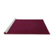 Sideview of Machine Washable Abstract Purple Contemporary Area Rugs, wshcon132pur