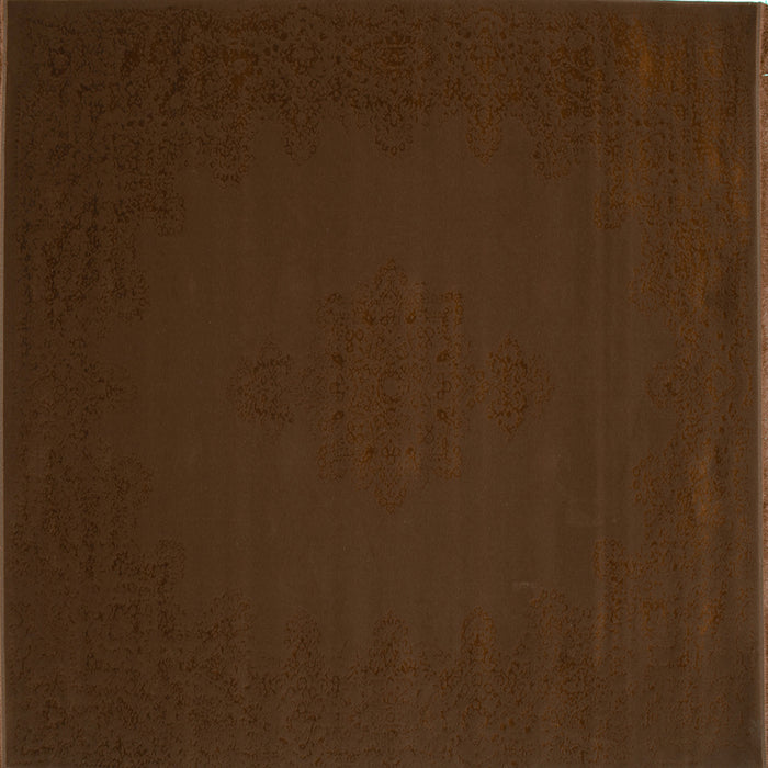 Square Abstract Turquoise Contemporary Rug, con132turq