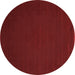 Round Machine Washable Abstract Brown Contemporary Rug, wshcon132brn