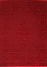 Abstract Red Contemporary Rug, con132red