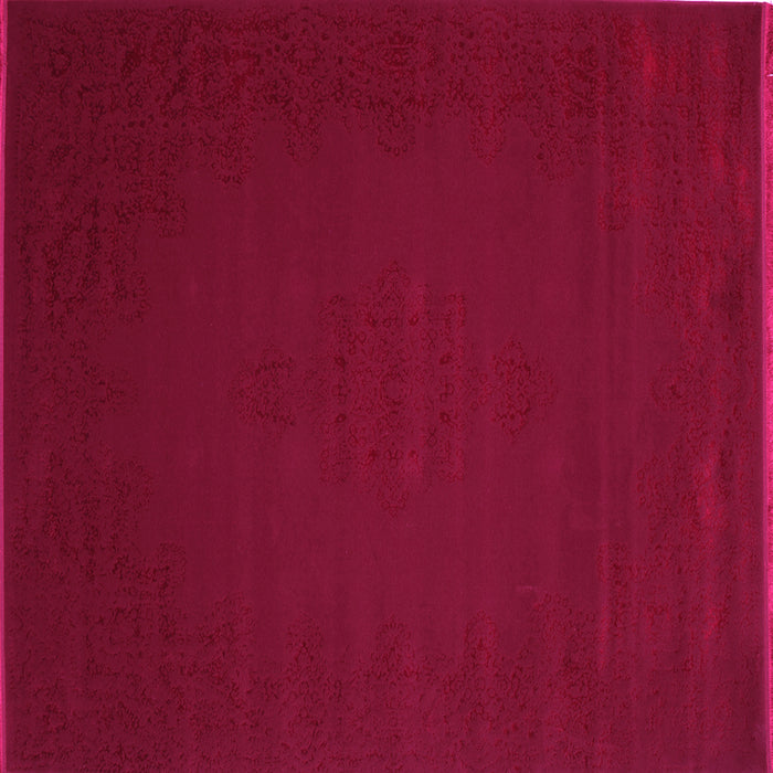 Square Abstract Pink Contemporary Rug, con132pnk