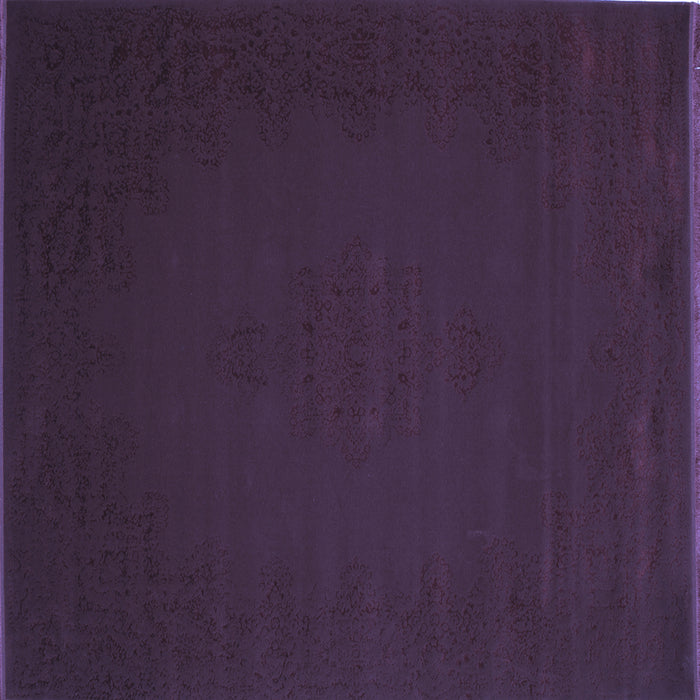 Square Abstract Blue Contemporary Rug, con132blu
