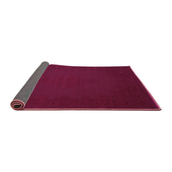 Sideview of Abstract Purple Contemporary Rug, con132pur