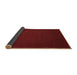 Sideview of Abstract Brown Contemporary Rug, con132brn