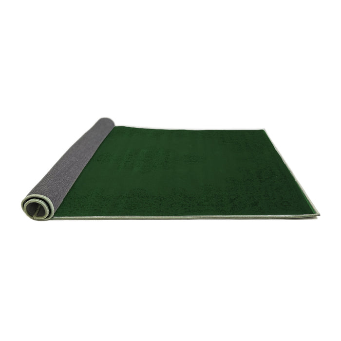 Sideview of Abstract Emerald Green Contemporary Rug, con132emgrn
