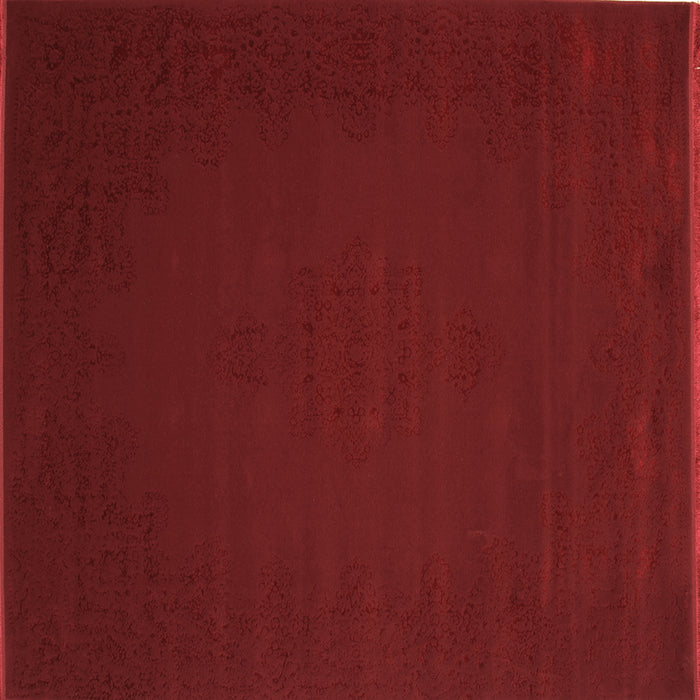 Square Abstract Brown Contemporary Rug, con132brn