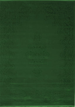 Abstract Emerald Green Contemporary Rug, con132emgrn