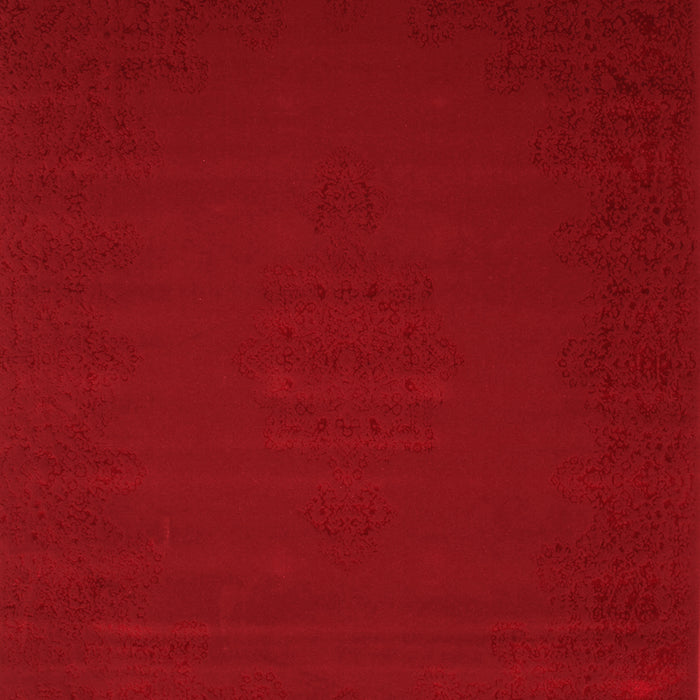 Machine Washable Abstract Red Contemporary Rug, wshcon132red