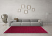 Machine Washable Abstract Pink Contemporary Rug in a Living Room, wshcon132pnk