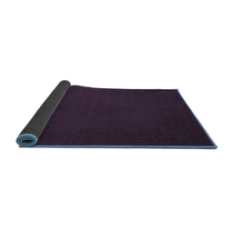 Sideview of Abstract Blue Contemporary Rug, con132blu