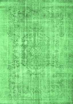 Abstract Emerald Green Contemporary Rug, con1330emgrn