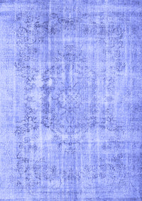 Abstract Blue Contemporary Rug, con1330blu