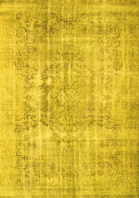 Abstract Yellow Contemporary Rug, con1330yw