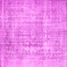 Square Abstract Pink Contemporary Rug, con1330pnk