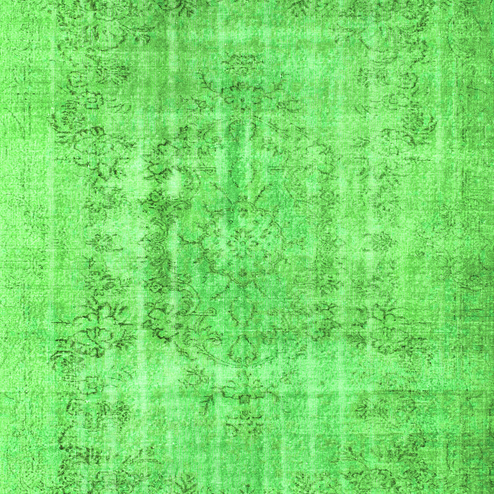 Serging Thickness of Machine Washable Abstract Green Contemporary Area Rugs, wshcon1330grn