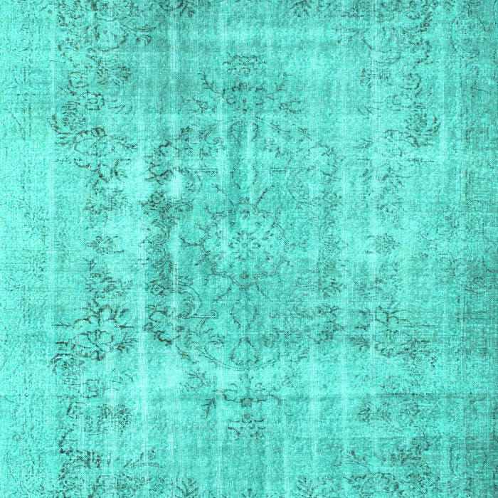 Abstract Turquoise Contemporary Rug, con1330turq
