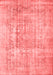 Abstract Red Contemporary Area Rugs