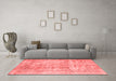 Contemporary Red Washable Rugs