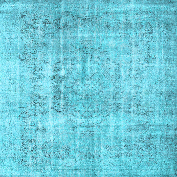 Square Abstract Light Blue Contemporary Rug, con1330lblu