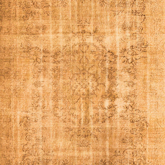 Abstract Orange Contemporary Rug, con1330org