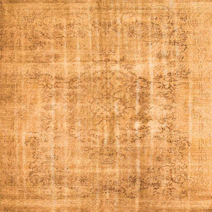 Serging Thickness of Abstract Orange Contemporary Rug, con1330org