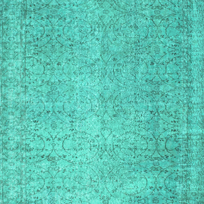 Abstract Turquoise Contemporary Rug, con1331turq