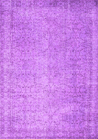 Abstract Purple Contemporary Rug, con1331pur