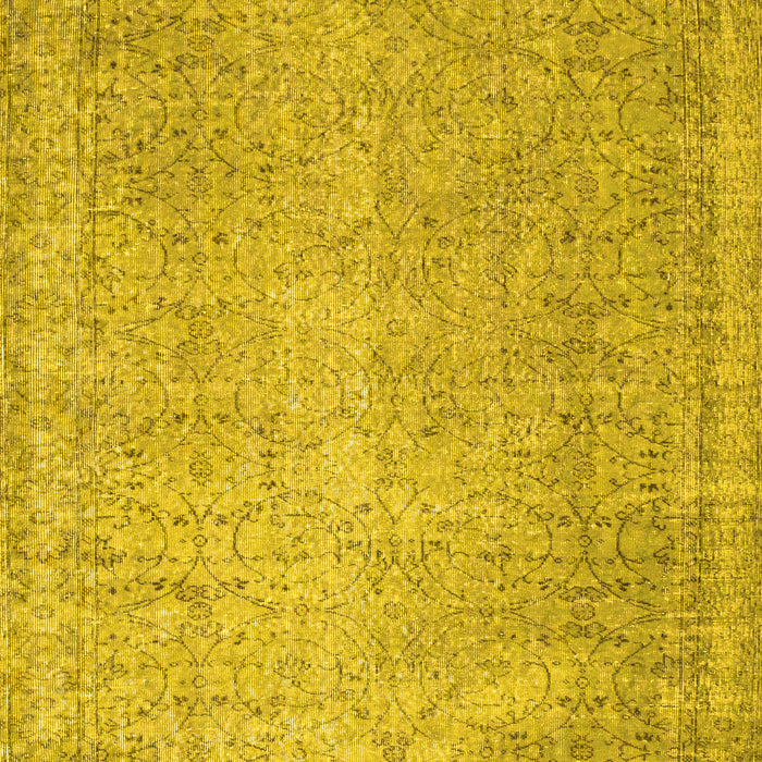 Abstract Yellow Contemporary Rug, con1331yw