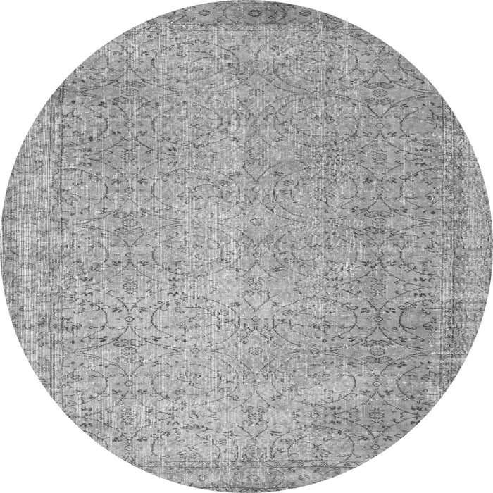 Square Abstract Gray Contemporary Rug, con1331gry
