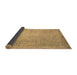 Sideview of Abstract Brown Contemporary Rug, con1331brn