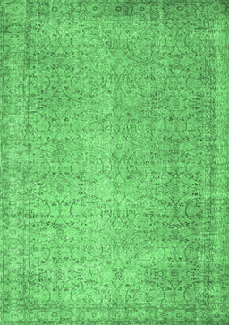 Abstract Emerald Green Contemporary Rug, con1331emgrn