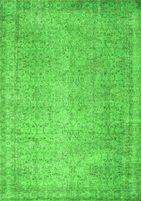 Abstract Green Contemporary Rug, con1331grn