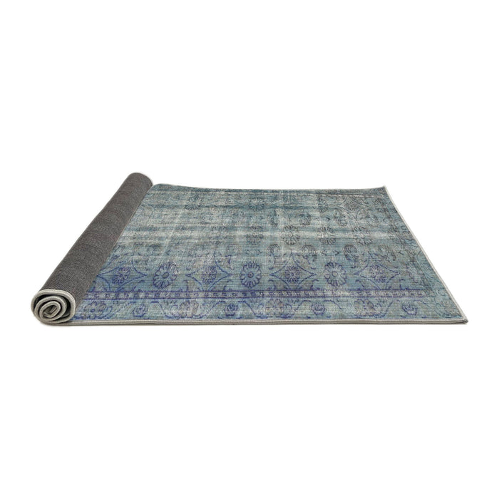 Thickness of Contemporary Blue Gray Modern Rug, con1332