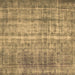 Square Machine Washable Abstract Brown Contemporary Rug, wshcon1332brn