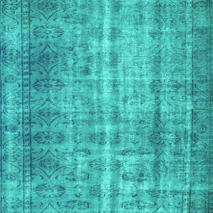 Machine Washable Abstract Turquoise Contemporary Area Rugs, wshcon1332turq