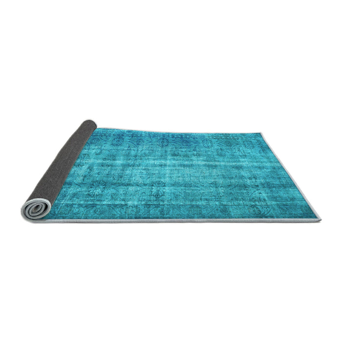 Sideview of Abstract Light Blue Contemporary Rug, con1332lblu