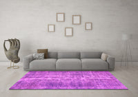 Machine Washable Abstract Pink Contemporary Rug, wshcon1332pnk