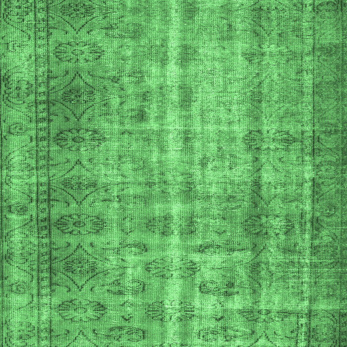 Machine Washable Abstract Emerald Green Contemporary Area Rugs, wshcon1332emgrn