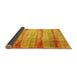 Sideview of Abstract Yellow Contemporary Rug, con1333yw