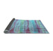 Sideview of Abstract Light Blue Contemporary Rug, con1333lblu