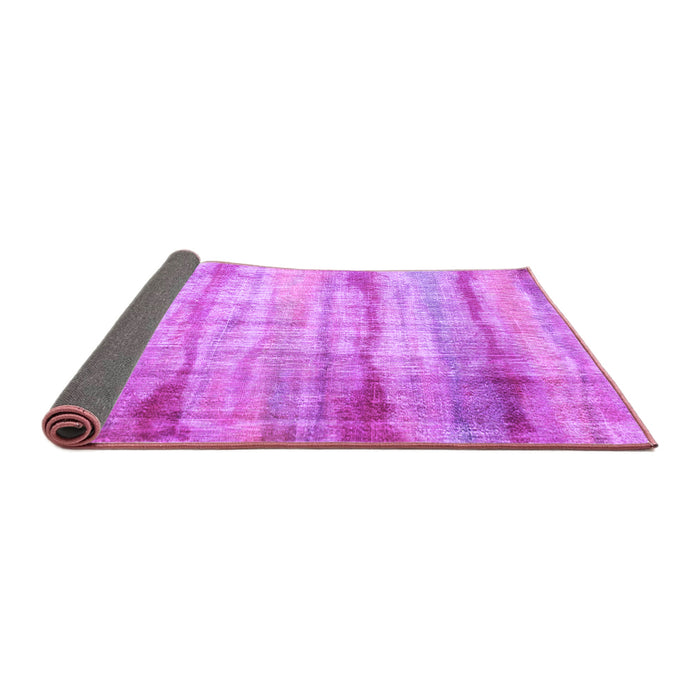 Sideview of Abstract Purple Contemporary Rug, con1333pur