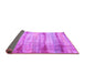 Sideview of Abstract Purple Contemporary Rug, con1333pur